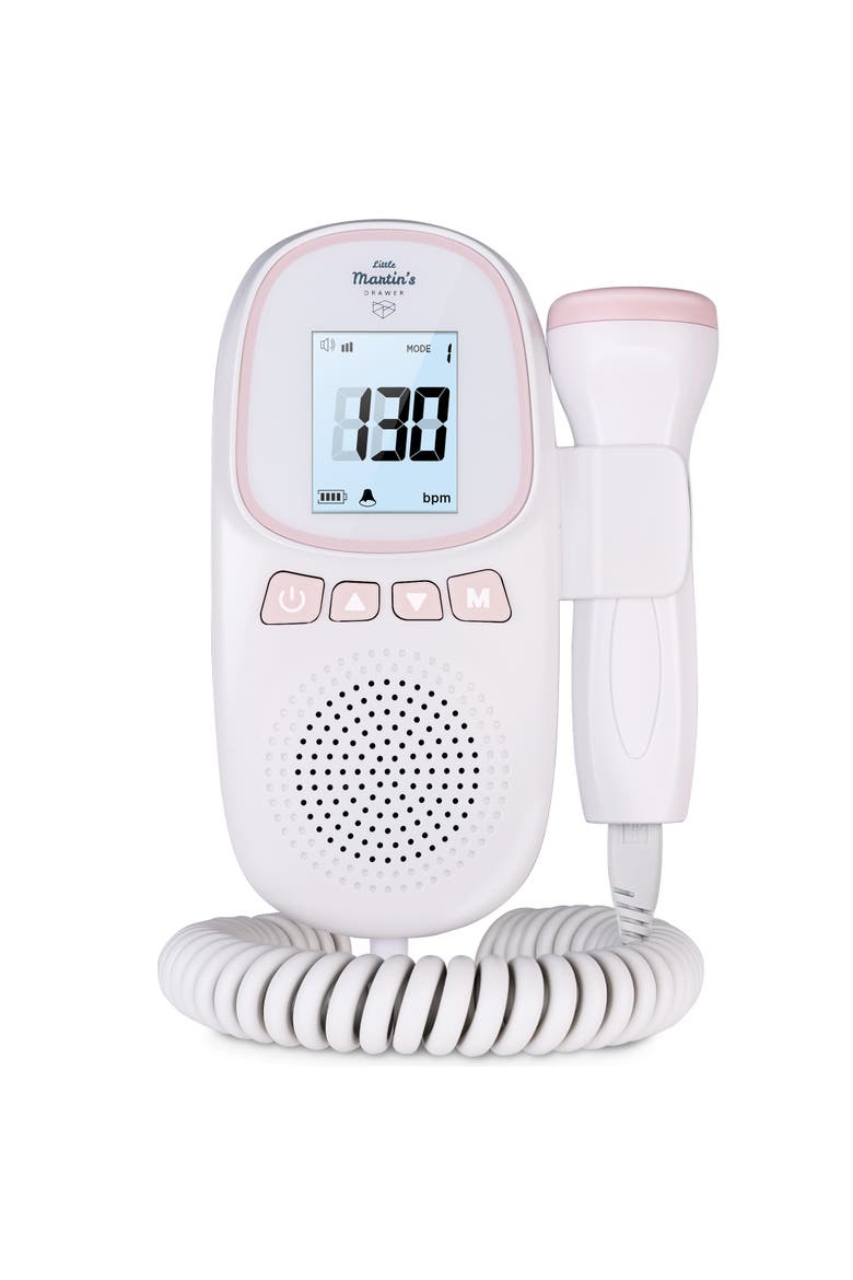 Portable Ultrasound Fetal Doppler, Heartbeat Detector, Main, color, Pink
