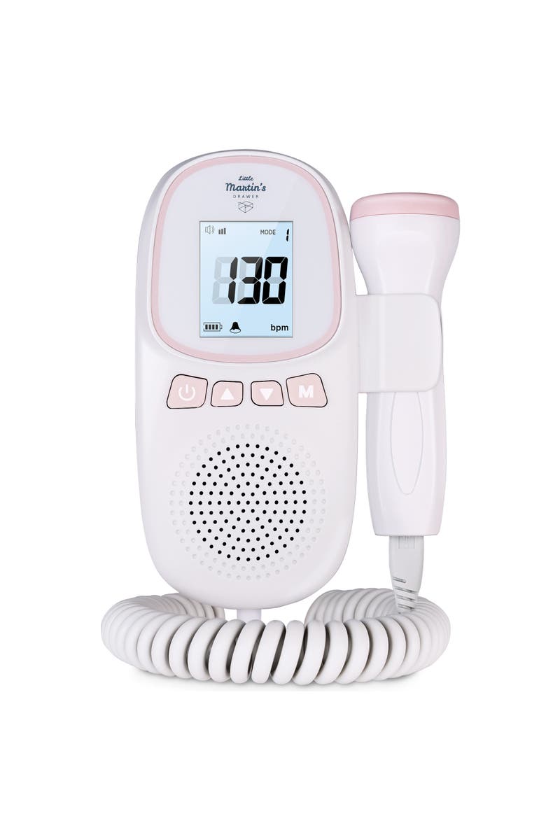 Little Martin's Portable Ultrasound Fetal Doppler, Heartbeat Detector, Main, color, Pink