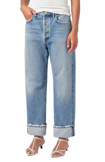 AGOLDE Fran Low Slung Loose Straight Leg Jeans