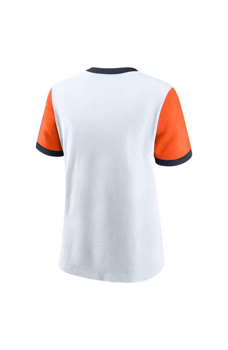 Nike Women's Nike White Chicago Bears Rewind Ringer Tri-Blend T-Shirt, Alternate, color, White