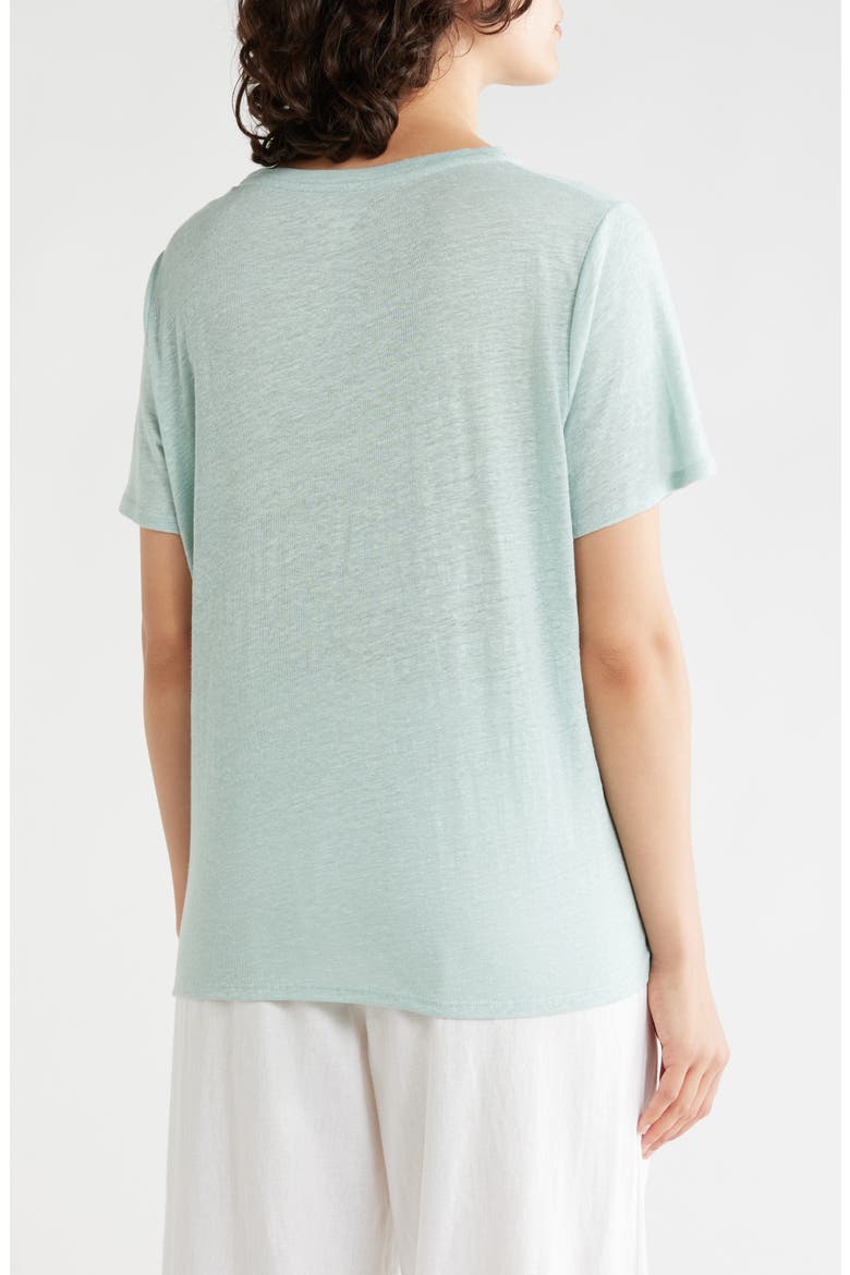 Organic Linen Crewneck T-Shirt, Alternate, color, ABSTH