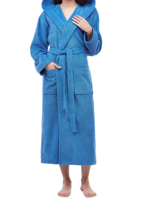 Paradise Womens Hooded Cotton Bath Robe