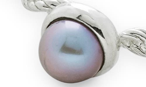 Monica Vinader Corda Skinny Recycled Sterling Silver And Pearl Ring In Silver
