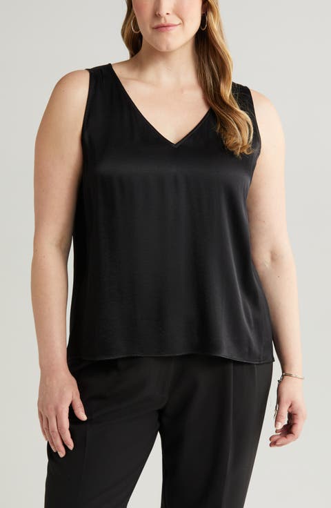 Double V-Neck Tank (Plus)