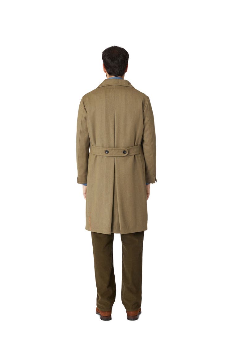 Serwilliam Wool Double-Breasted Coat, Alternate, color, GREEN
