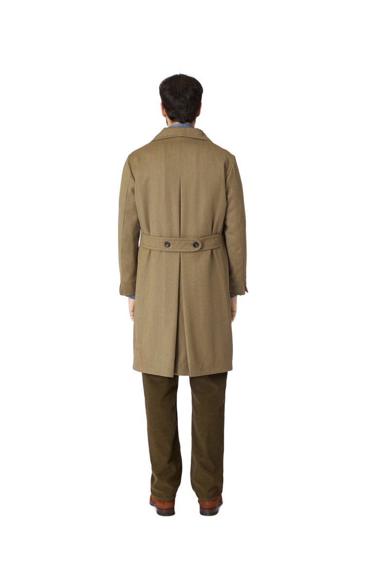 Fortela Serwilliam Wool Double-Breasted Coat, Alternate, color, Green
