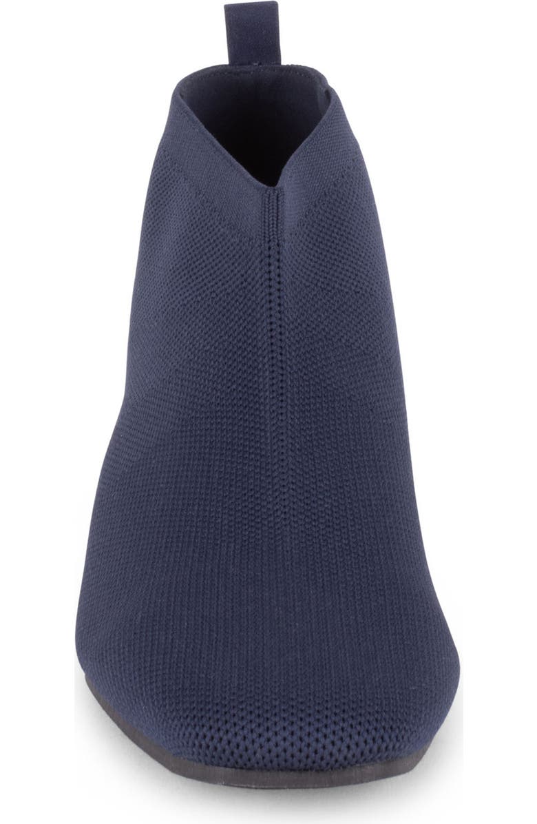 Tahari Corniche Block Heel Knit Bootie, Alternate, color, Dark Navy