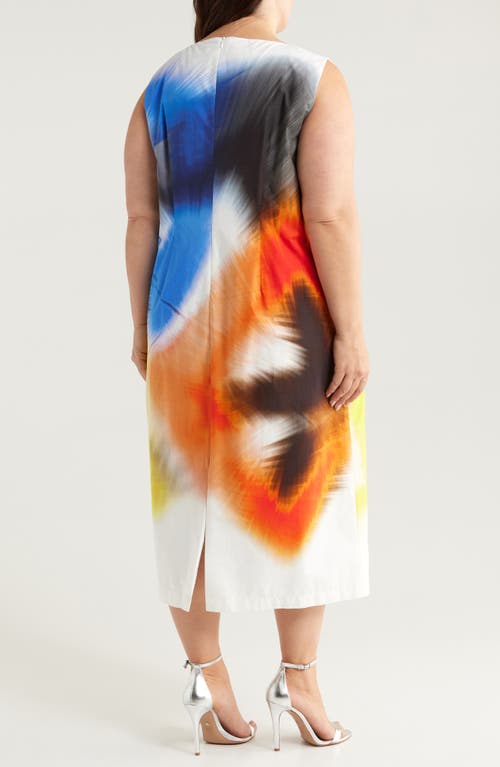 Marina Rinaldi Angola Print Midi Dress