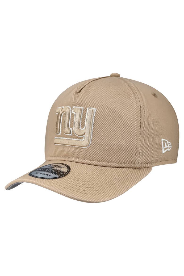 Men's New Era Tan New York Giants 19TWENTY Adjustable Hat, Main, color, Tan