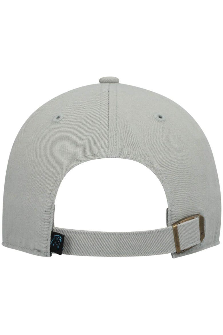 Men's '47 Gray Carolina Panthers Clean Up Adjustable Hat, Alternate, color, Gray