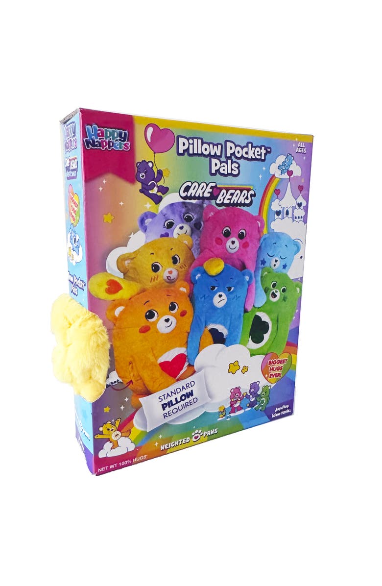 ZZDNU Happy Nappers Care Bears Care Bears Pillow Pocket Pal Funshine Bear, Alternate, color, Multicolored