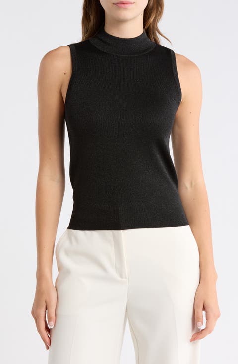 Darcey Metallic Wool Blend Sweater Tank