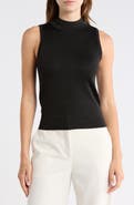 Alice + Olivia Darcey Metallic Wool Blend Sweater Tank