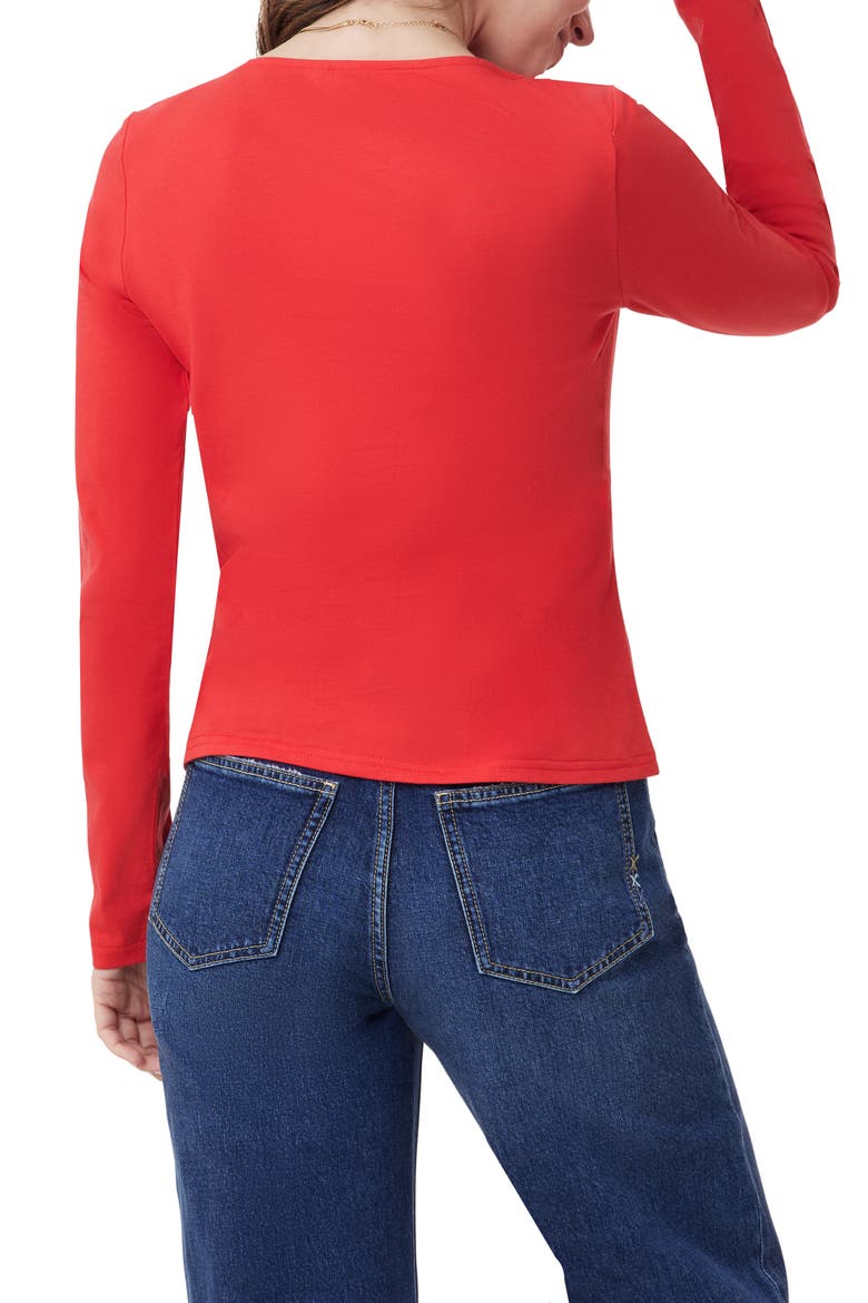 Boat Neck Knit Top, Alternate, color, POINTSETTA