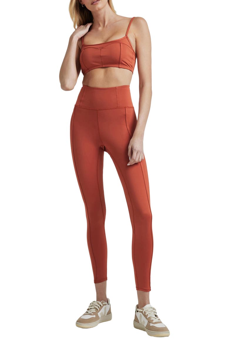 Losano Contour Bralette, Main, color, Baked Clay