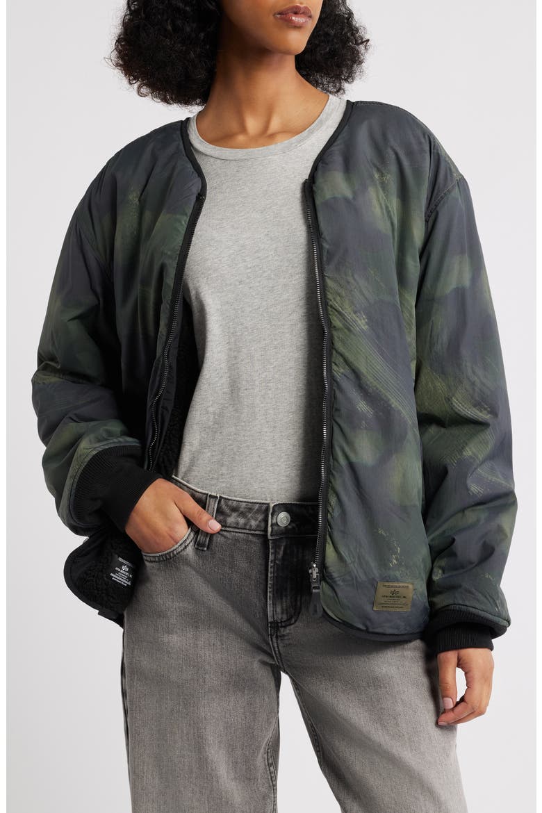 Revers M-65 Quilted Liner Jacket, Main, color, BLACK