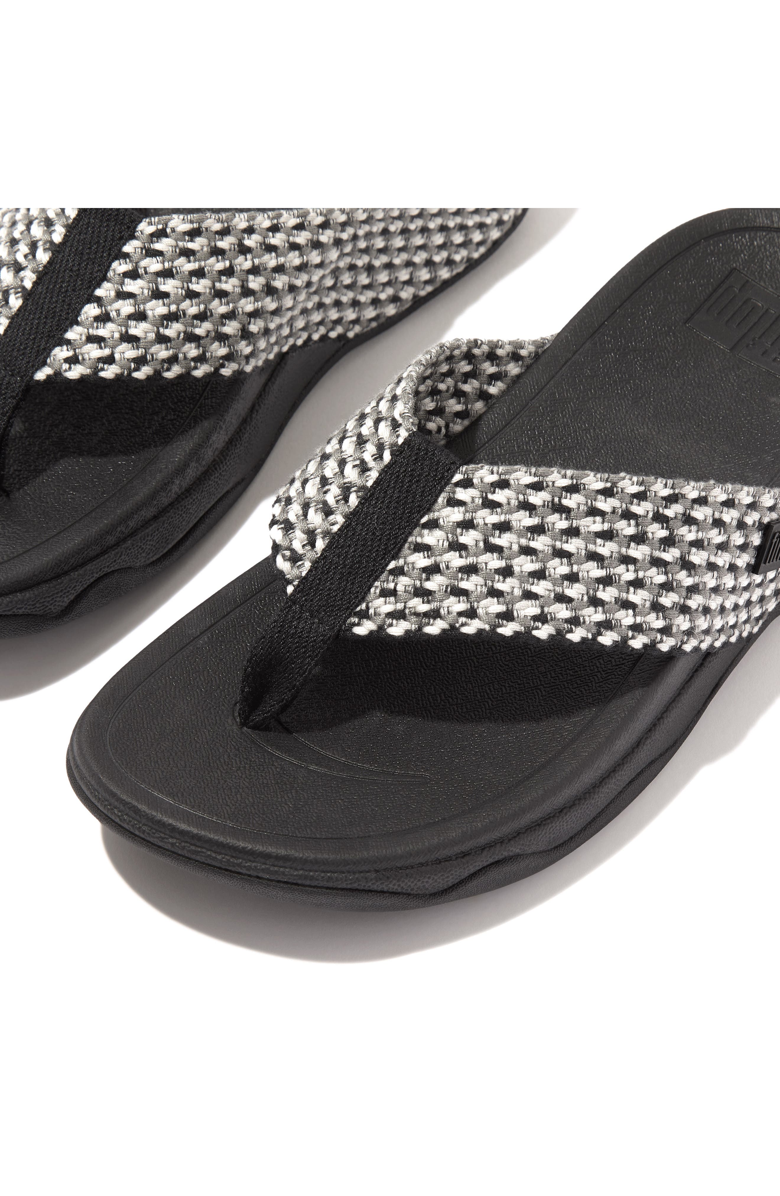 FitFlop Surfa Flip Flop, Alternate, color, Black
