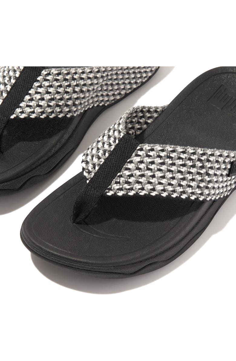 FitFlop Surfa Flip Flop, Alternate, color, Black