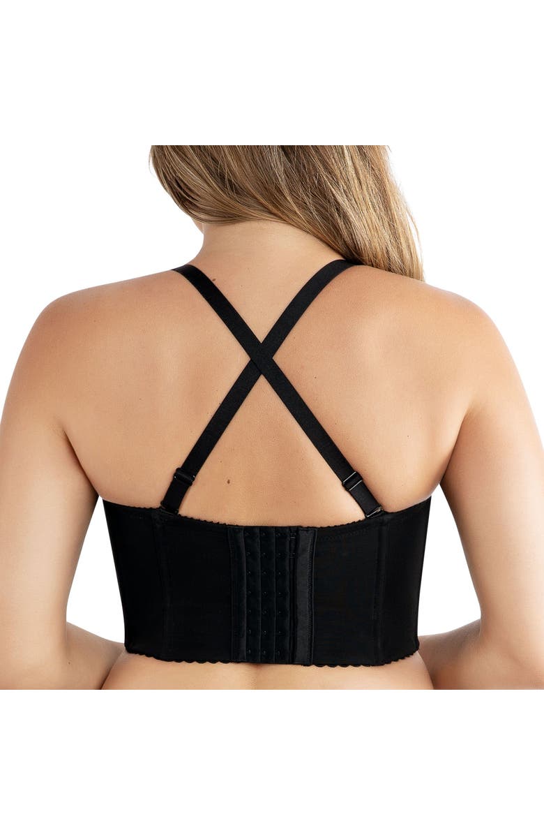 Parfait Stevie Longline Strapless Bustier, Alternate, color, Black