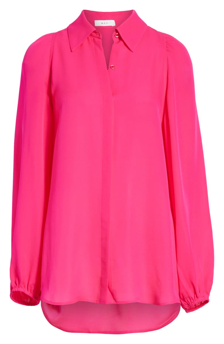 A.L.C. Lori Silk Blouse, Alternate, color,