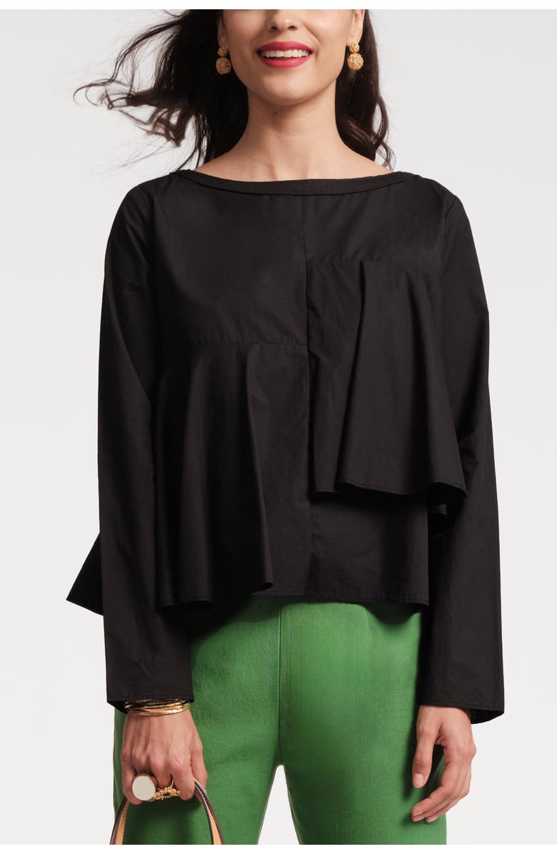 Frances Valentine Wendy Top Solid, Alternate, color, Black