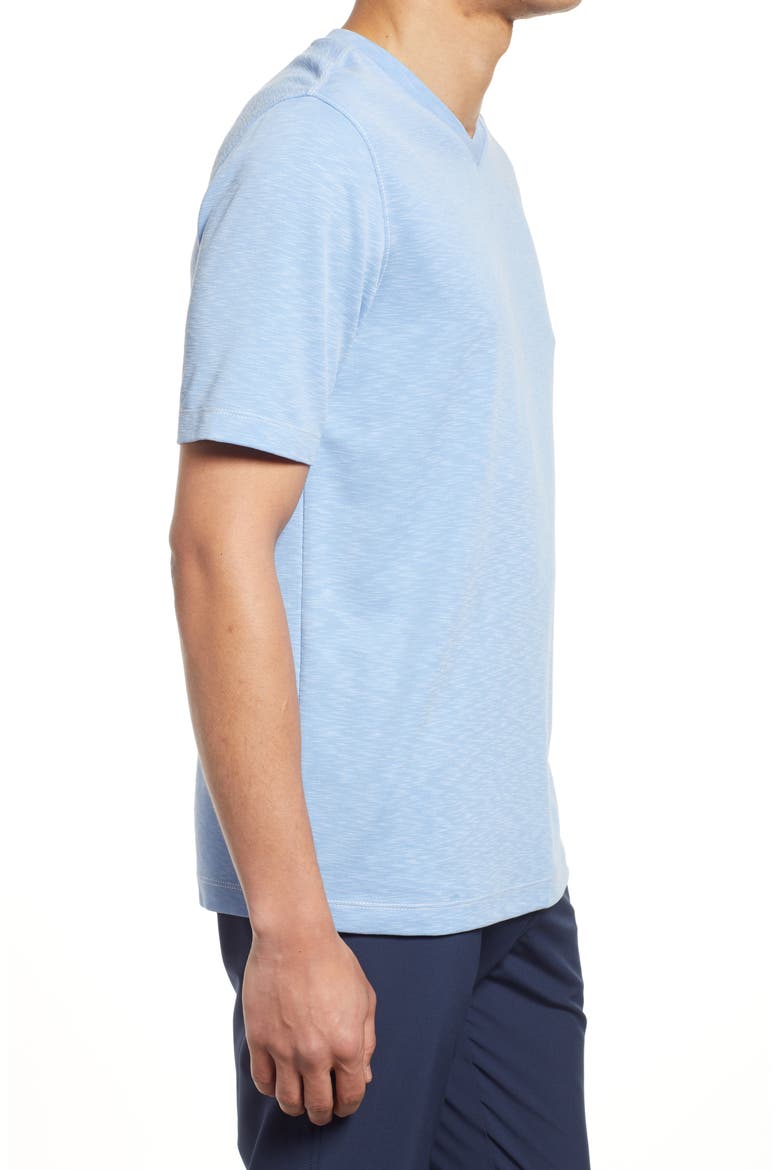 Slub V-Neck T-Shirt, Alternate, color, LIGHT BLUE