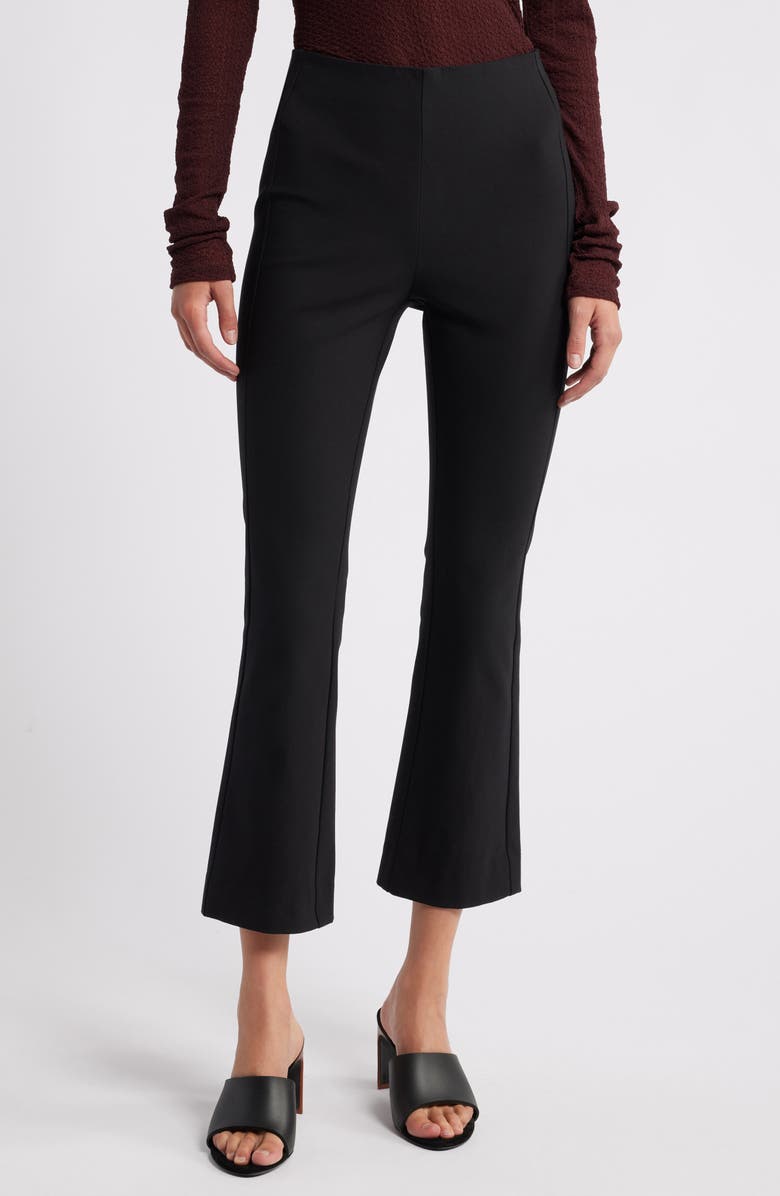 rag & bone Simone Ankle Bootcut Pants, Main, color, Black