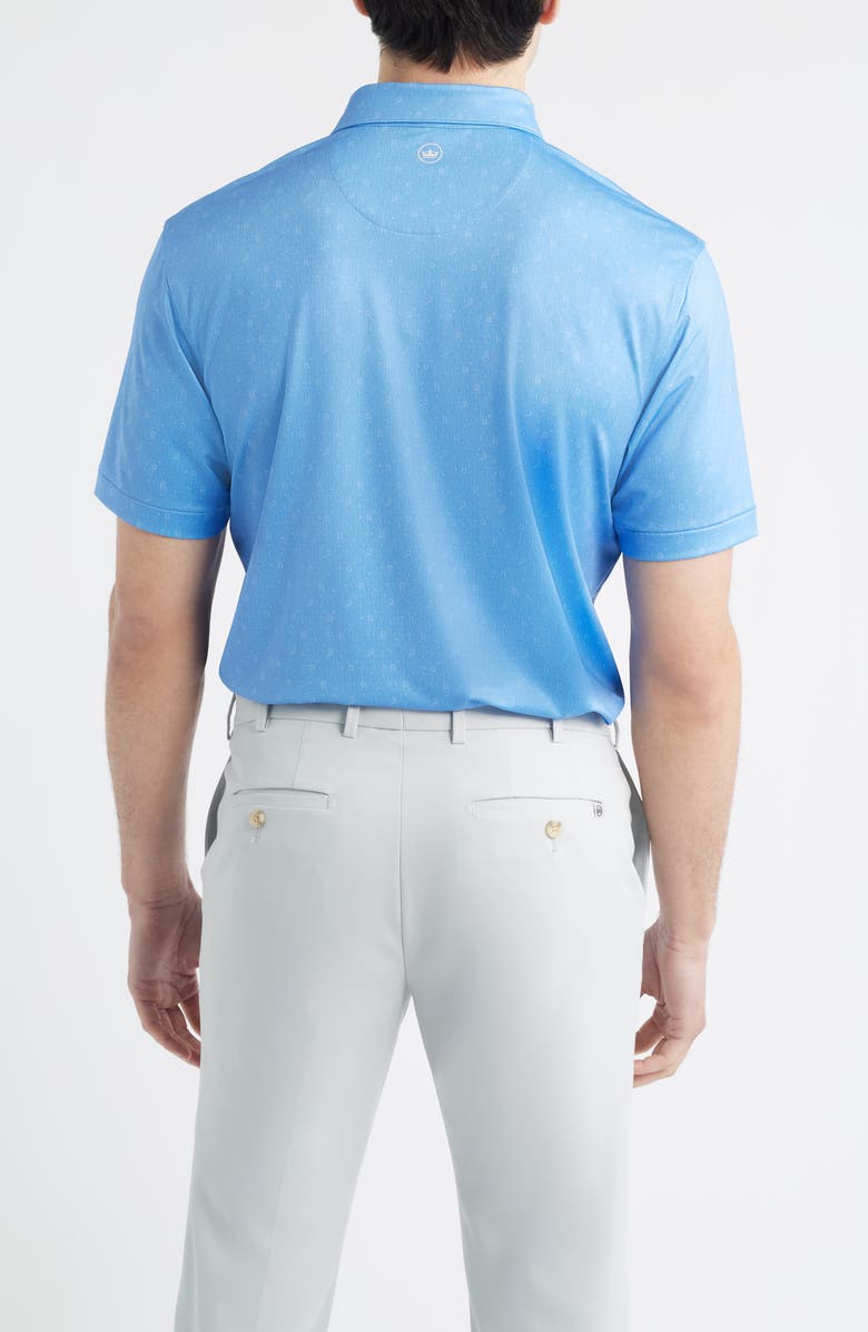 Peter Millar Guitar Solo Performance Jersey Polo, Alternate, color, Bluebird