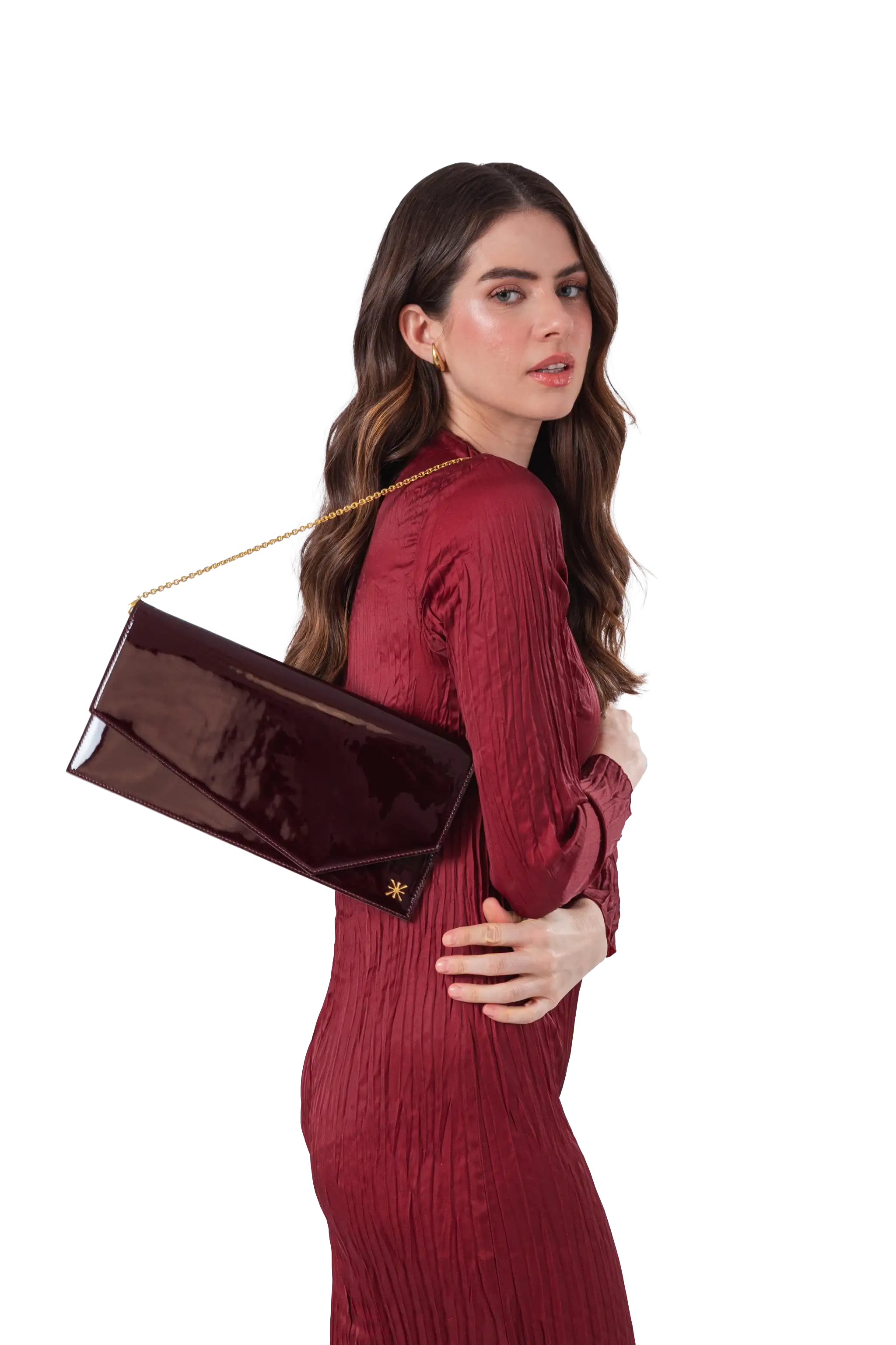 1AM Leather Envelope Bag, Alternate, color, Burgundy