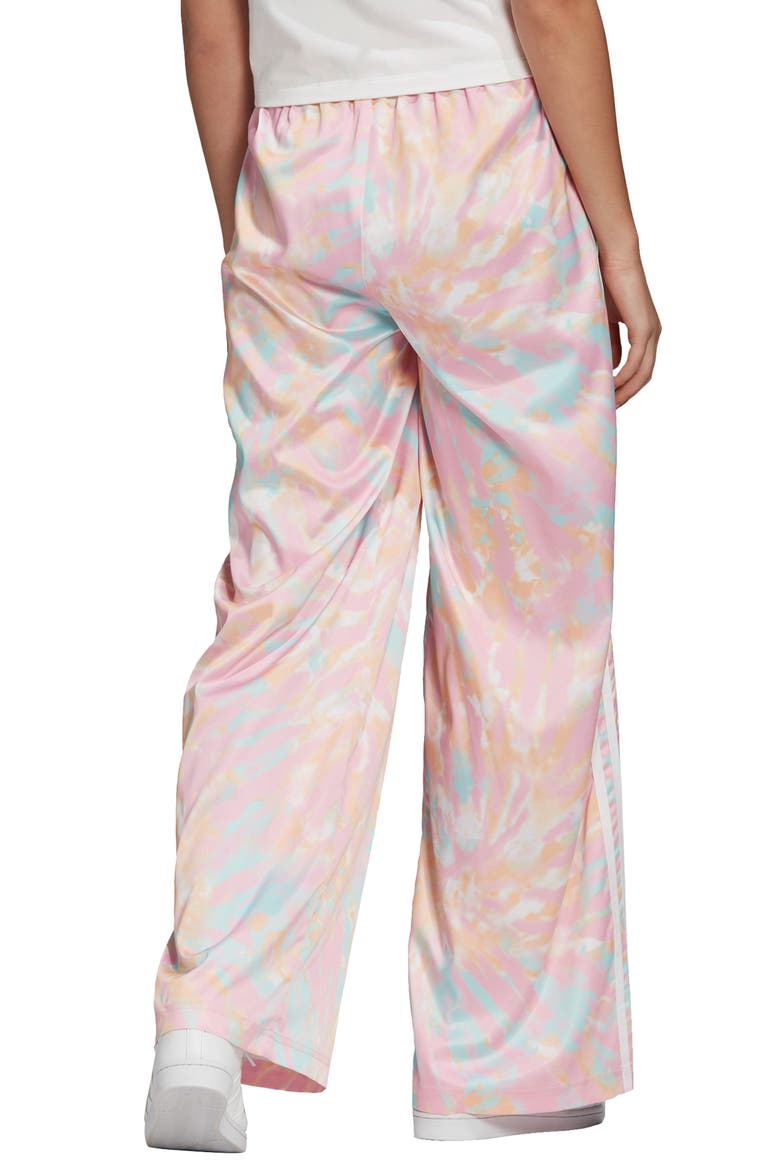 Tie Dye Satin Pants, Alternate, color, MULTICOLOR/WHITE/PINK/BLUE