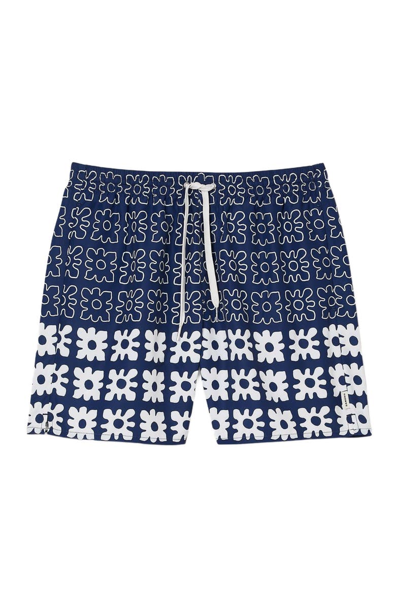SANDRO Floral print swim trunks, Alternate, color, 