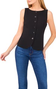 CeCe Boat Neck Waistcoat