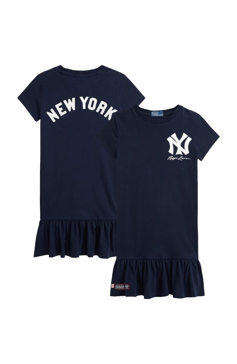 Polo Ralph Lauren Toddler Polo Ralph Lauren Navy Yankees Dress, Main, color,