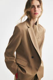 H&M Defined-Waist Double-Breasted Blazer