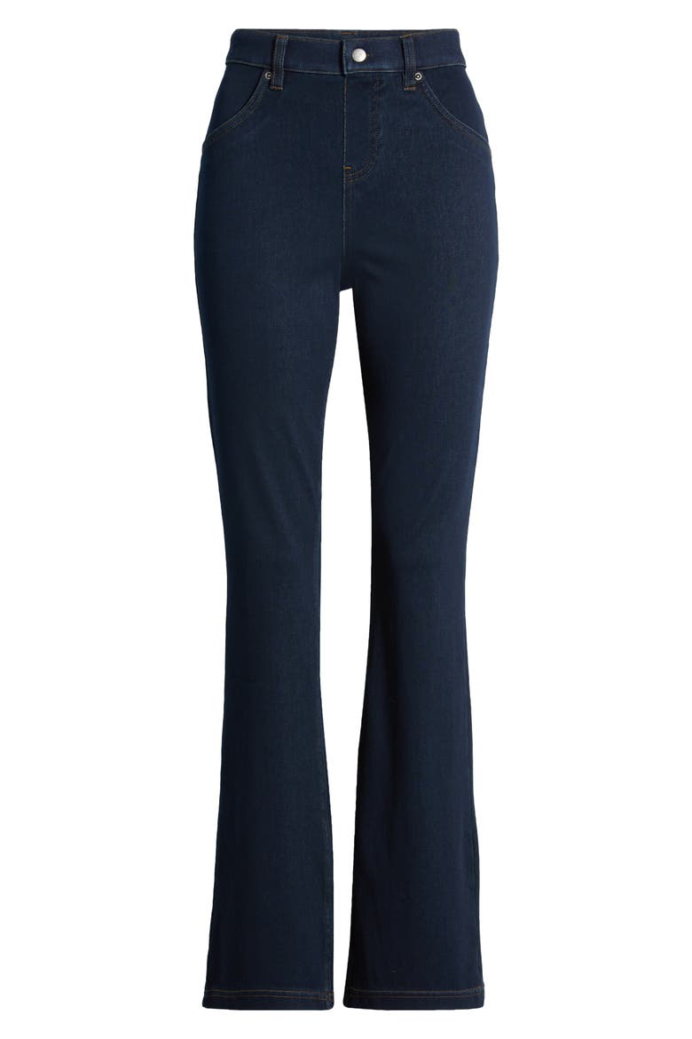 Baby Bootcut Denim Leggings, Alternate, color, BLACK INDIGO