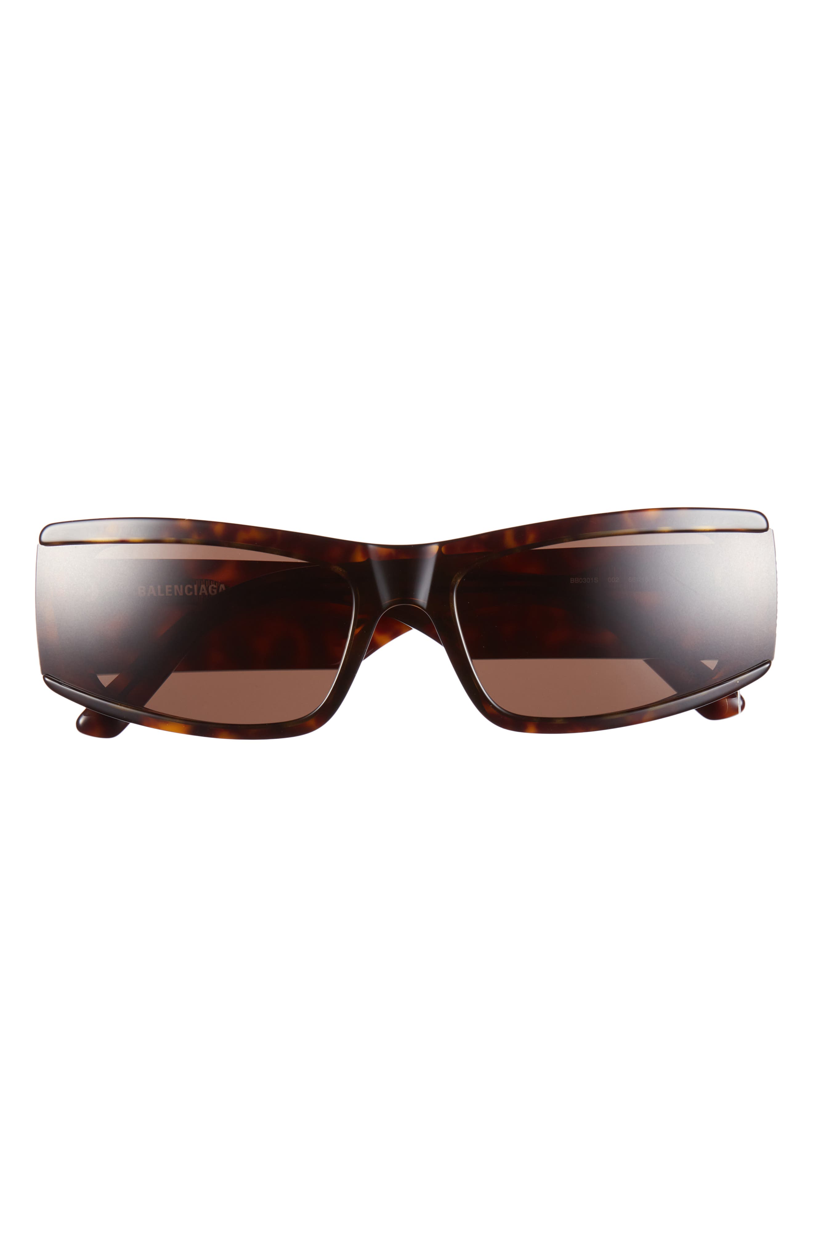 Balenciaga 66mm Oversize Rectangular Sunglasses