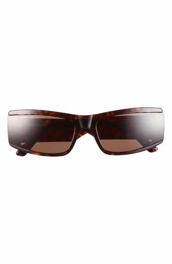 Balenciaga 66mm Oversize Rectangular Sunglasses