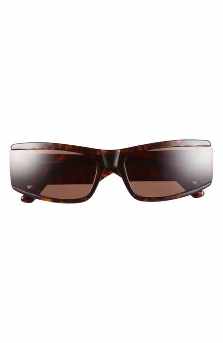 Balenciaga 66mm Oversize Rectangular Sunglasses