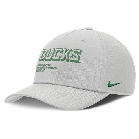 Men's Nike Gray Oregon Ducks 2025 Sideline Dust Pinched Rise Adjustable Hat
