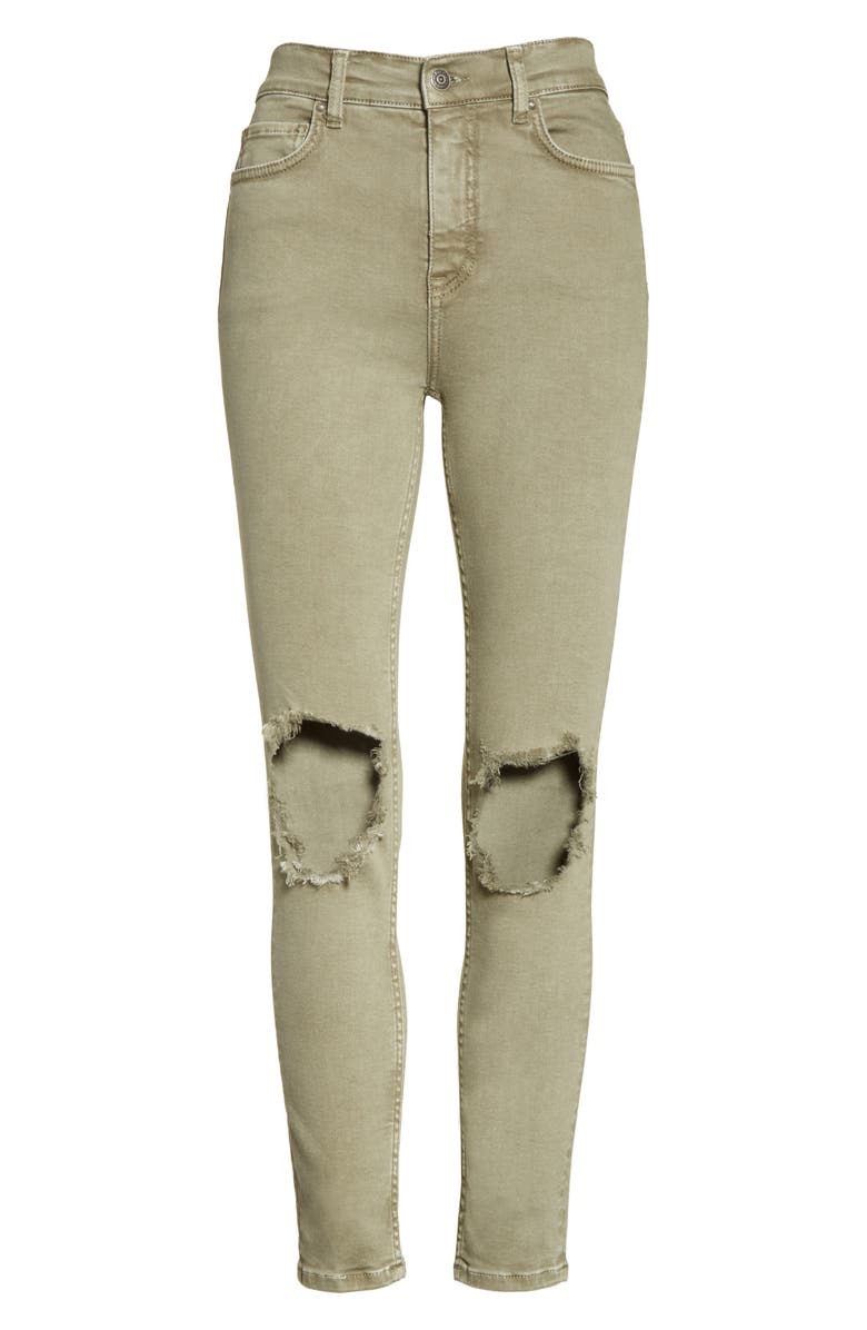 Free People We the Free by Free People High Rise Busted Knee Skinny Jeans, Alternate, color,