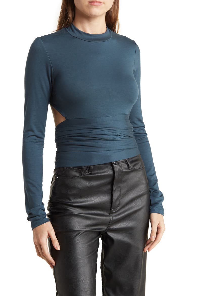 Wrap Front Top, Main, color, RHODONITE