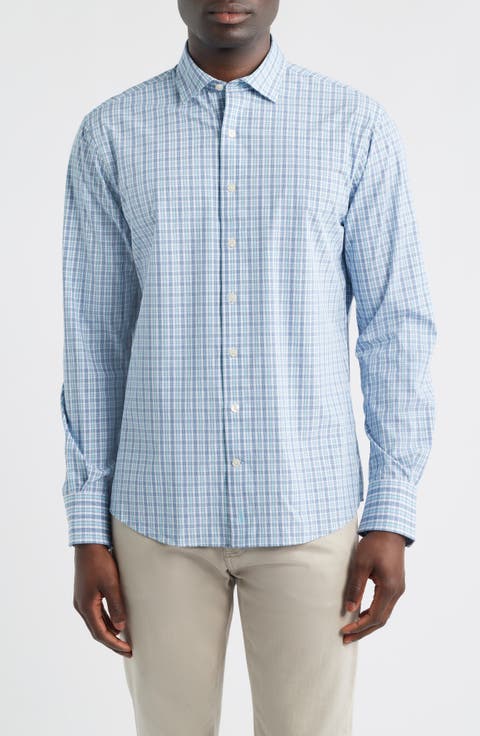 Morse Check Everyday Performance Button-Up Shirt