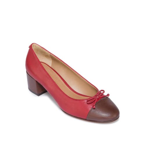 Bernardo Footwear Marisol Ballet Pump In Dark Red