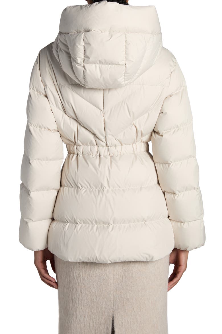 Brosse Belted Puffer Jacket, Alternate, color, WHITE