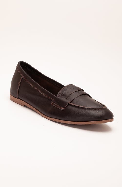 Forever & Always Shoes Dorothy Leather Loafer in Dark Brown Leather at Nordstrom, Size 9.5