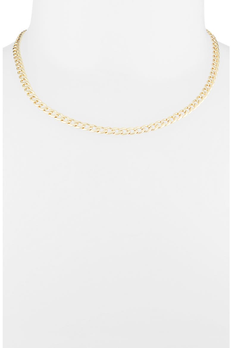 Curb Link Chain Necklace, Alternate, color, GOLD