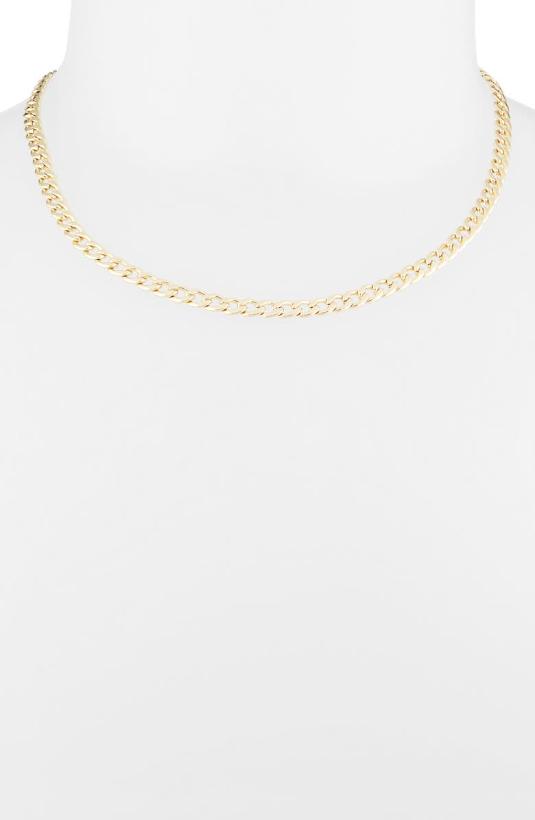 NORDSTROM RACK Curb Link Chain Necklace, Alternate, color, Gold