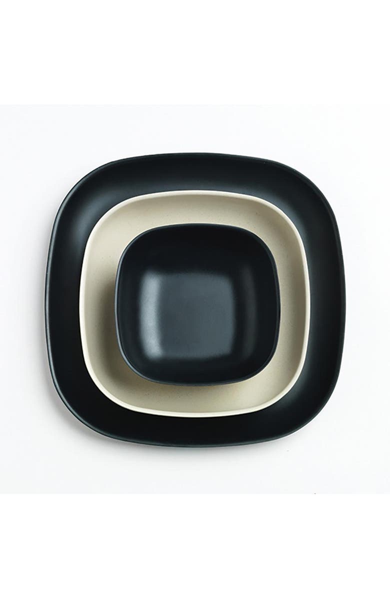 EKOBO Square Medium Plate, Alternate, color, Black