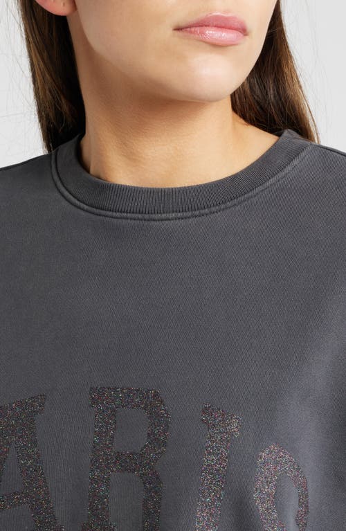 Rails Varsity Paris Cotton Graphic Sweatshirt In Paris Glitter