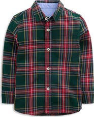 Mini Boden Kids' Cosy Check Cotton Shirt